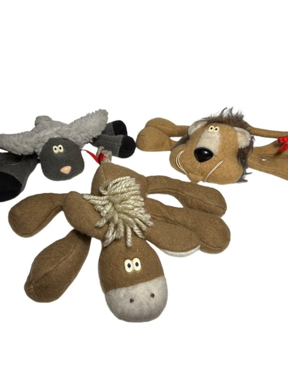 Vintage 1985 Rodney Reindeer & Friends Monroe, Dickens, Sherman Sheep Plush EUC